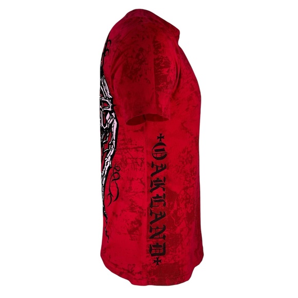 Archaic by Affliction Men's T-Shirt Wing Man Biker Cross Y2K S-5XL - Picture 7 of 8